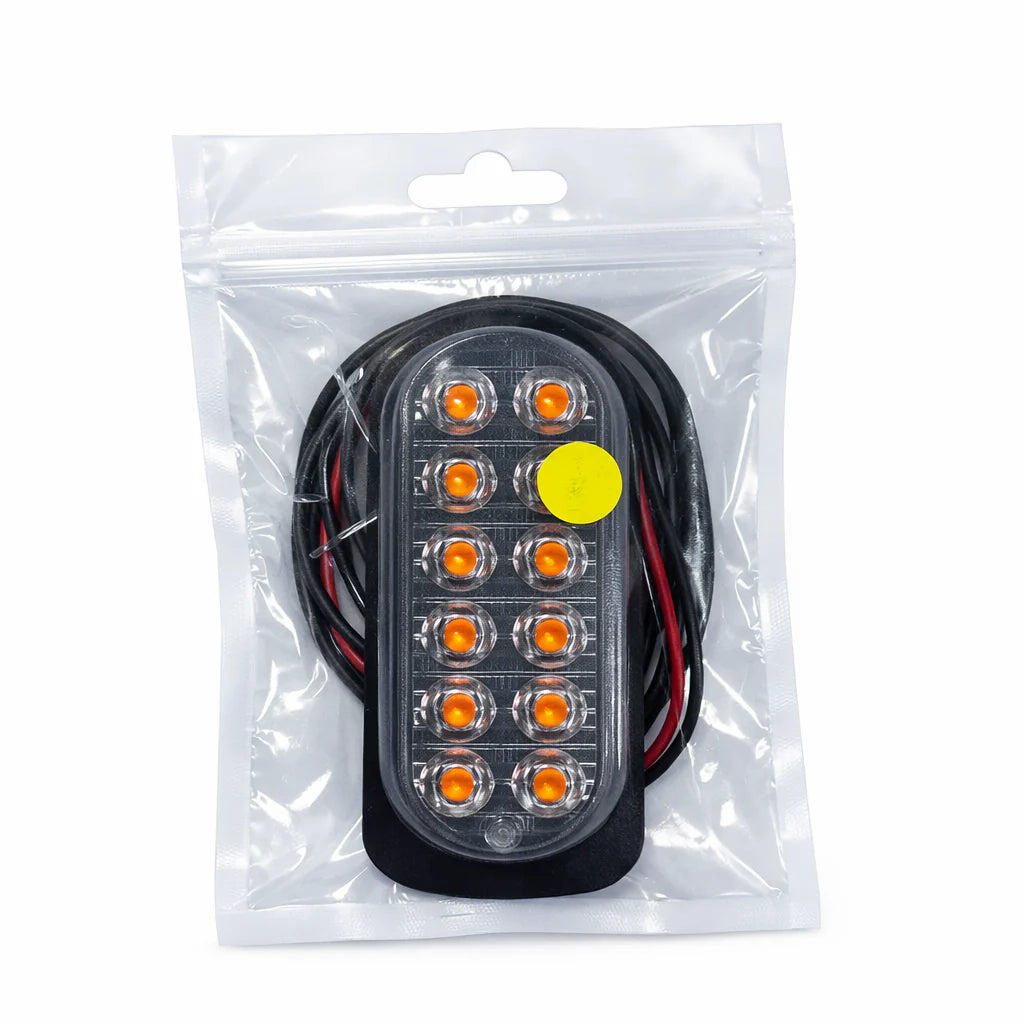 SMG-12LED Feux de gabarit 12LED ABS strobo Orange