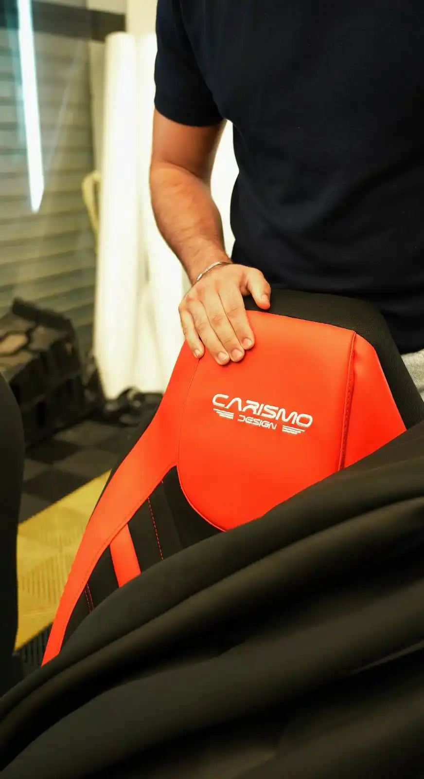 Housses de Sièges Auto Premiumen cuir – Compatibles avec Tous les Véhicules - Full red