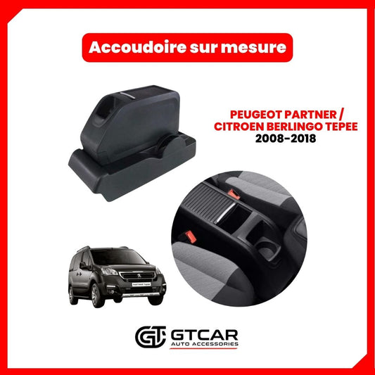 Accoudoire sur mesure Peugeot partner _ Citroen berlingo tepee 2008-2018