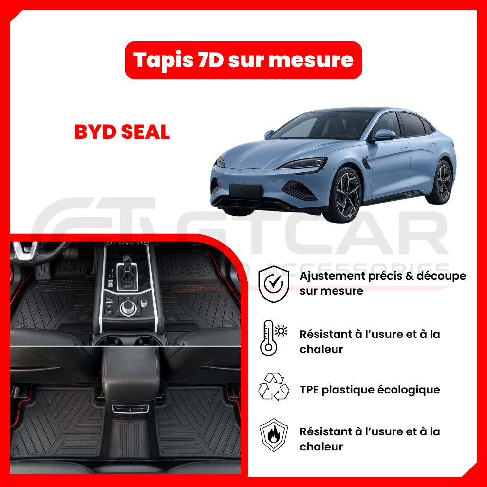 Tapis 7D sur mesure BYD SEAL