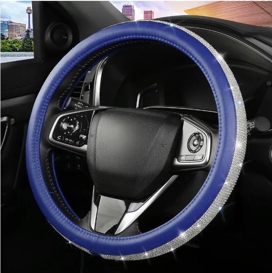 Couvre volant diamond bleu