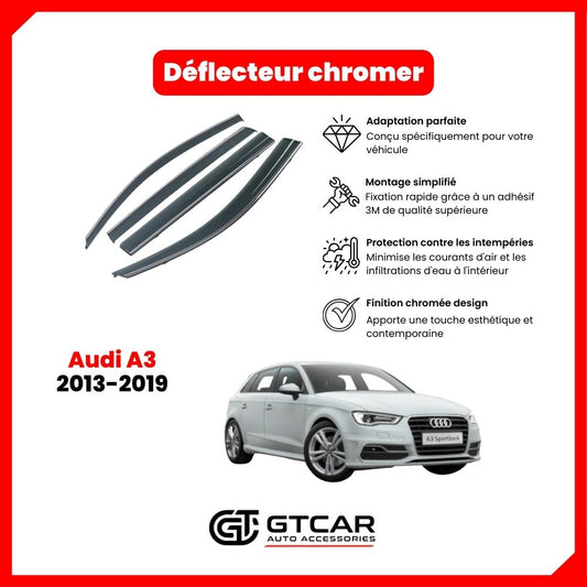 Deflecteur chrome Audi A3 2013-2019