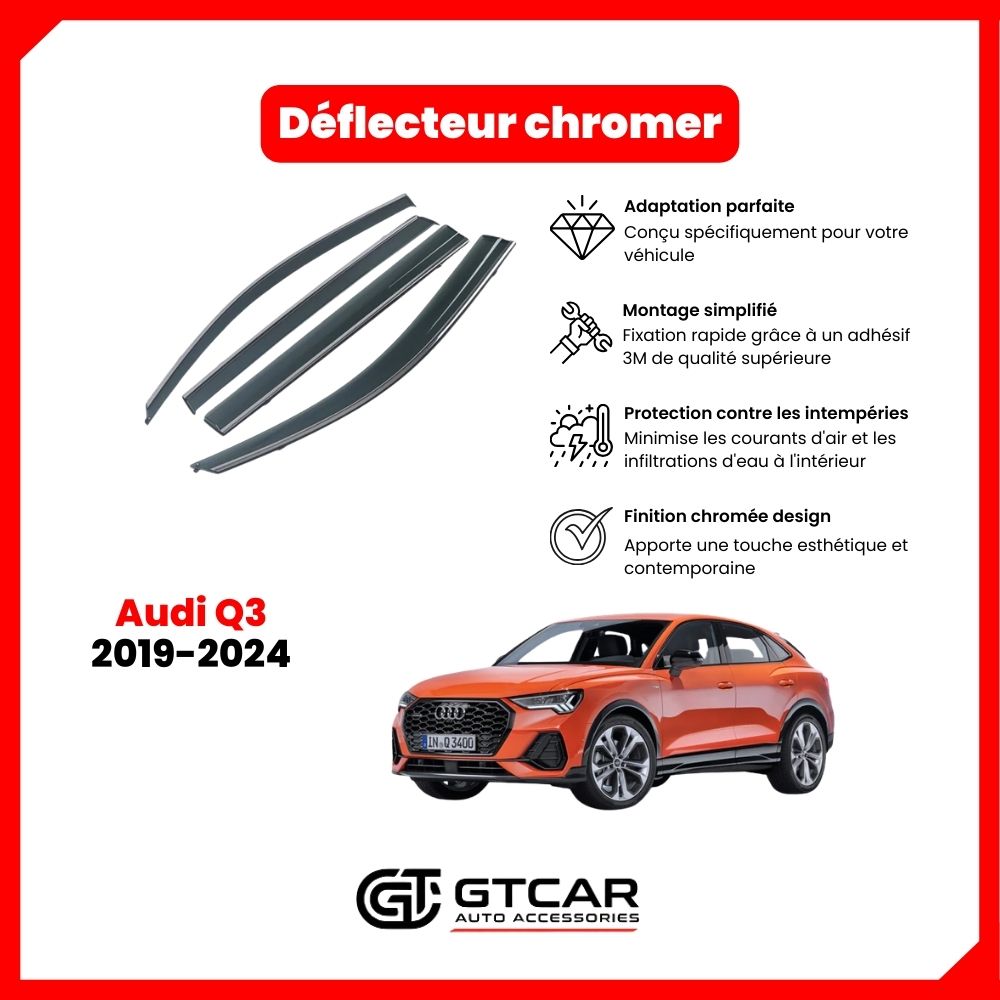 Deflecteur chrome Audi Q3 2019-2024