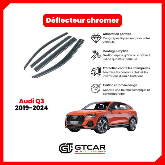 Deflecteur chrome Audi Q3 2019-2024