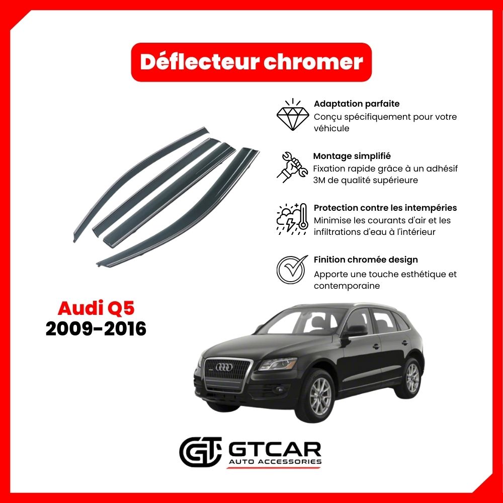 Déflecteur chrome Audi Q5 2009-2016