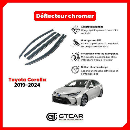 Déflecteur chrome Toyota Corolla 2019-2024