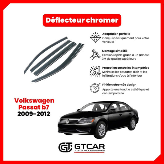 Deflecteur chrome Volkswagen Passat b 7 2009-2012