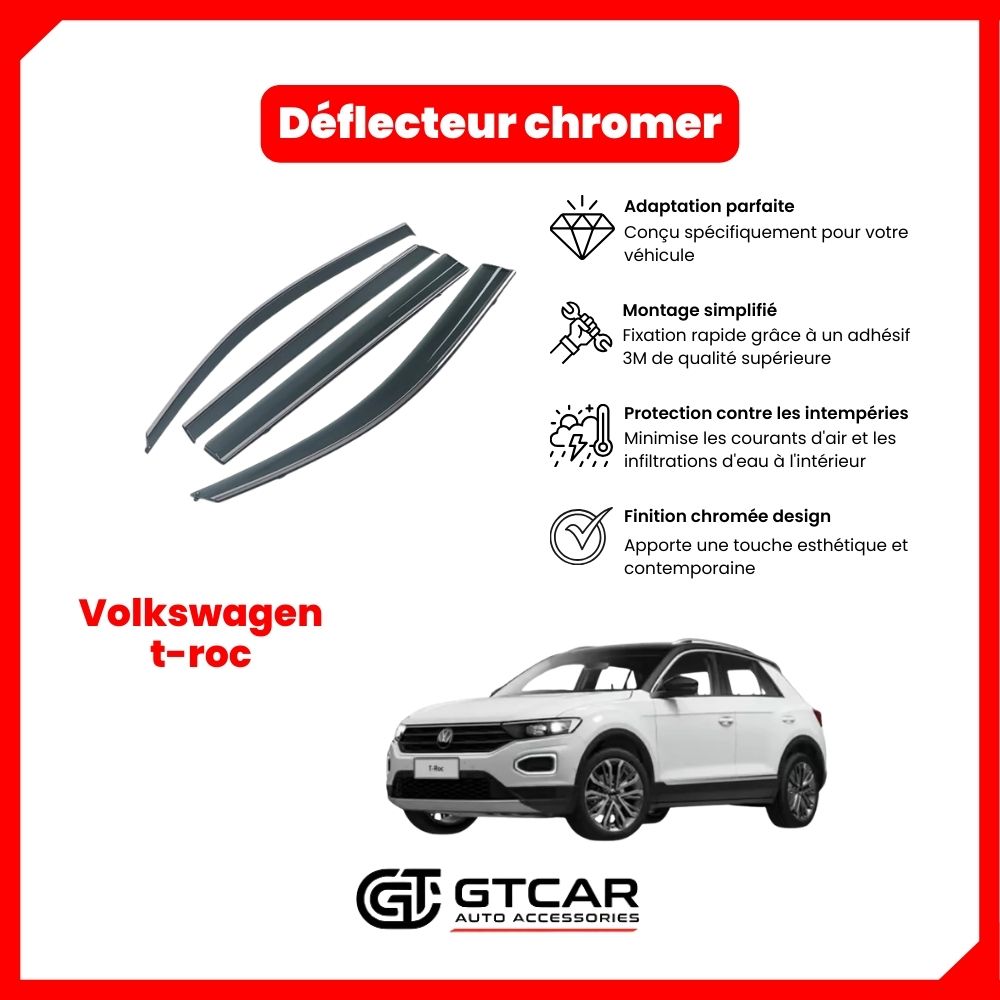 Déflecteur chrome Volkswagen t-roc