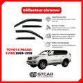 Deflecteur d'air 4pieces simple noir toyota prado FJ150 2009-2018