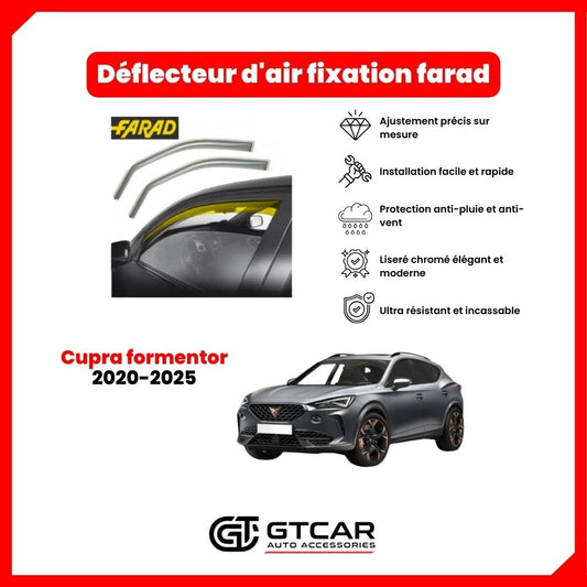 Déflecteur d'air fixation farad 2piece Cupra formentor 2020-2025