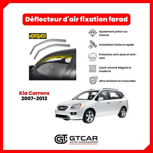 Déflecteur d'air fixation farad 2piece Kia Carrens 2007-2013