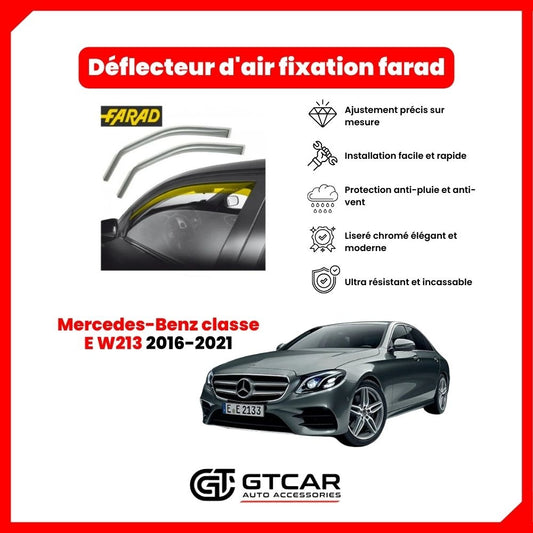 Déflecteur d'air fixation farad 2piece Mercedes-Benz classe E W213 2016-2021