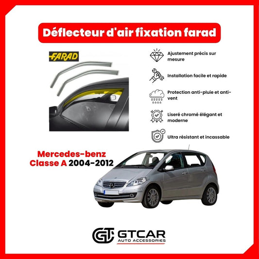 Déflecteur d'air fixation farad 2piece Mercedes-benz Classe A 2004-2012