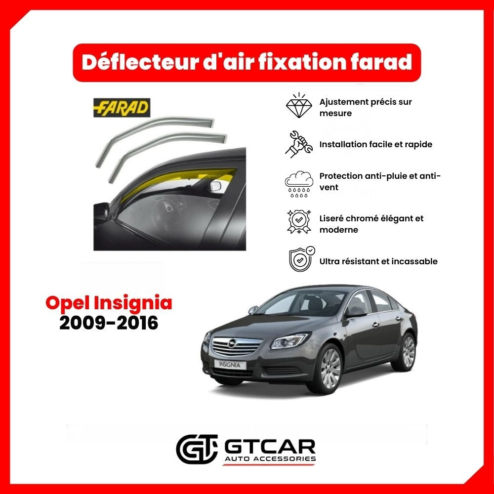 Déflecteur d'air fixation farad 2piece Opel Insignia 2009-2016