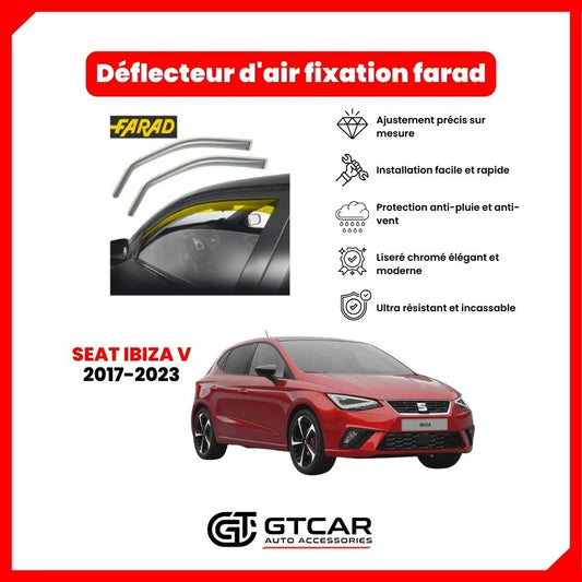 Déflecteur d'air fixation farad 2piece Seat Ibiza V 2017-2023