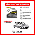 Deflecteur d'air fixation farad 2piece renault clio 3 2005-2012