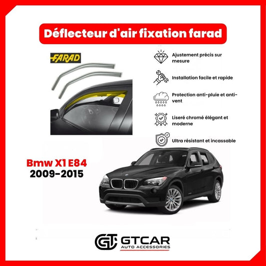 Déflecteur d'air fixation farad 2pieces Bmw X1 E84 2009-2015