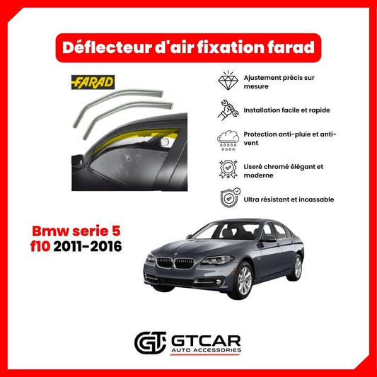 Deflecteur d'air fixation farad 2pieces Bmw serie 5 f10 2011-2016
