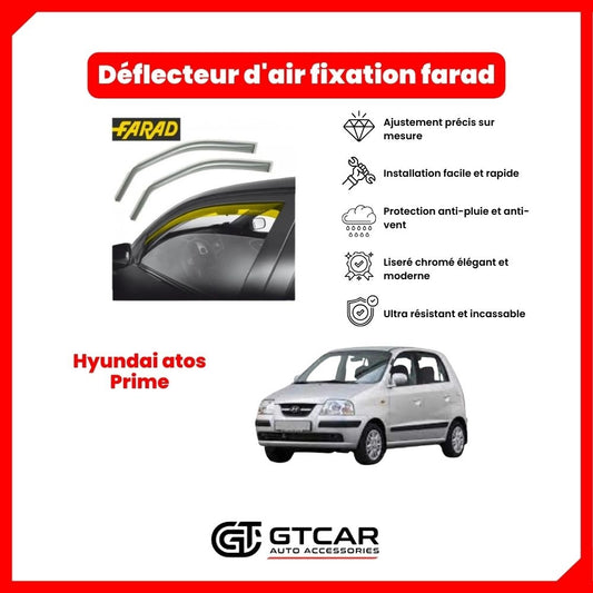 Déflecteur d'air fixation farad 2pieces Hyundai atos Prime