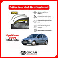 Déflecteur d'air fixation farad 2pieces Opel Corsa COUPE 2000-2006