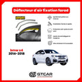 Deflecteur d'air fixation farad 2pieces bmw x4 2014-2018