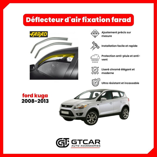 Déflecteur d'air fixation farad 2pieces ford kuga 2008-2013