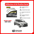 Déflecteur d'air fixation farad 2pieces skoda fabia 2007-2014