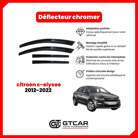 Déflecteur d'air simple noir citroen c-elysee 2012-2022