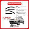 Deflecteur d'air simple noir kia sportage 2004-2009