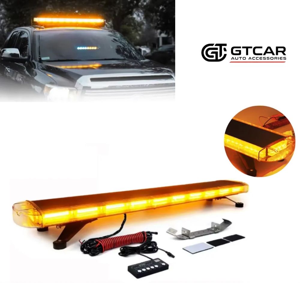 Feux tournant 1,20M sans alarm 12V orange