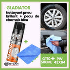 GT10 Gladiator nettoyant jante + peau de chamois bleu 43 x 64