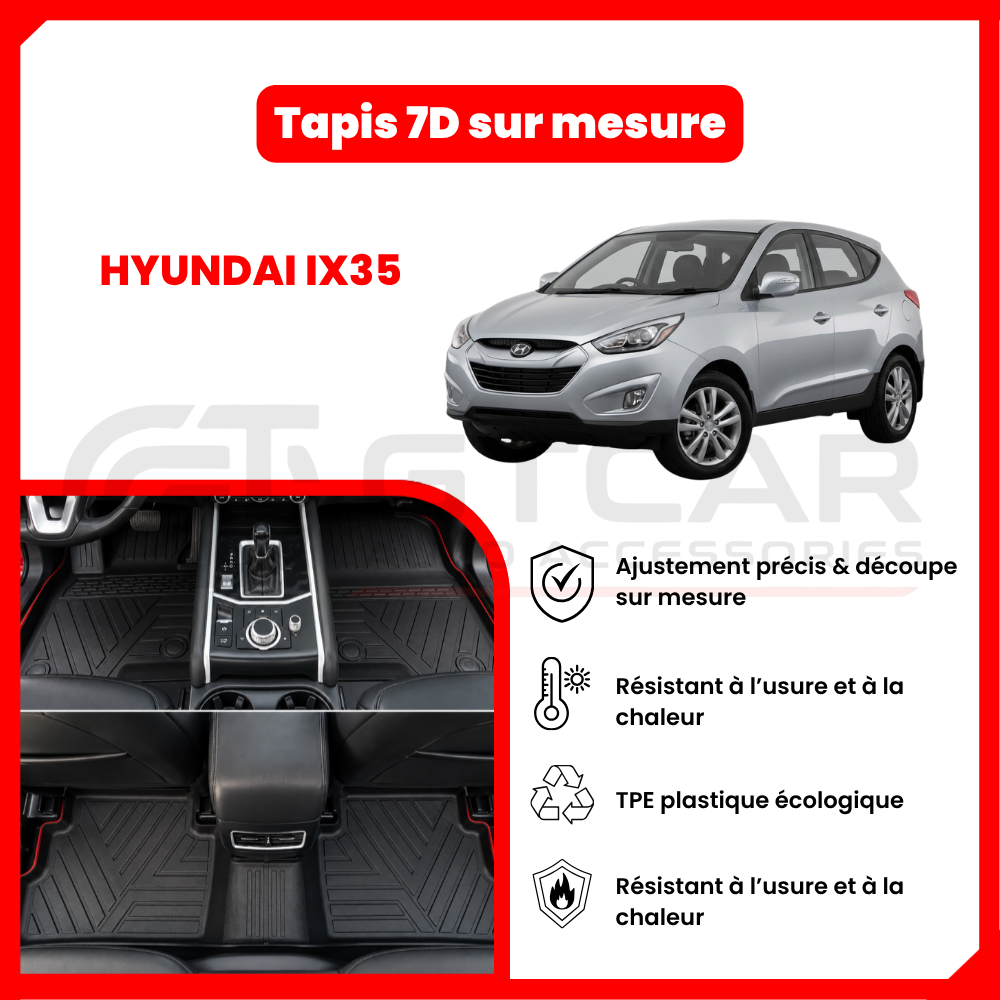 Tapis 7D sur mesure HYUNDAI IX35