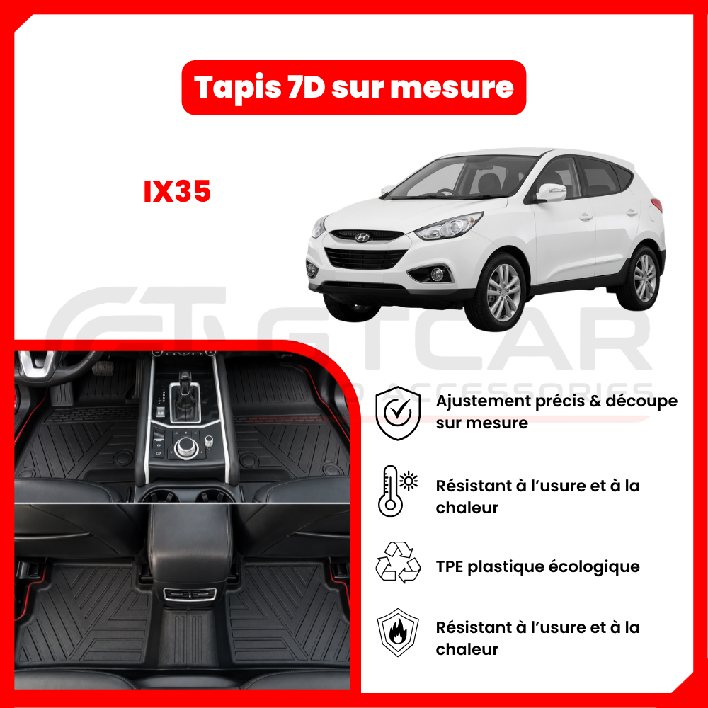 Tapis 7D sur mesure Hyundai IX35
