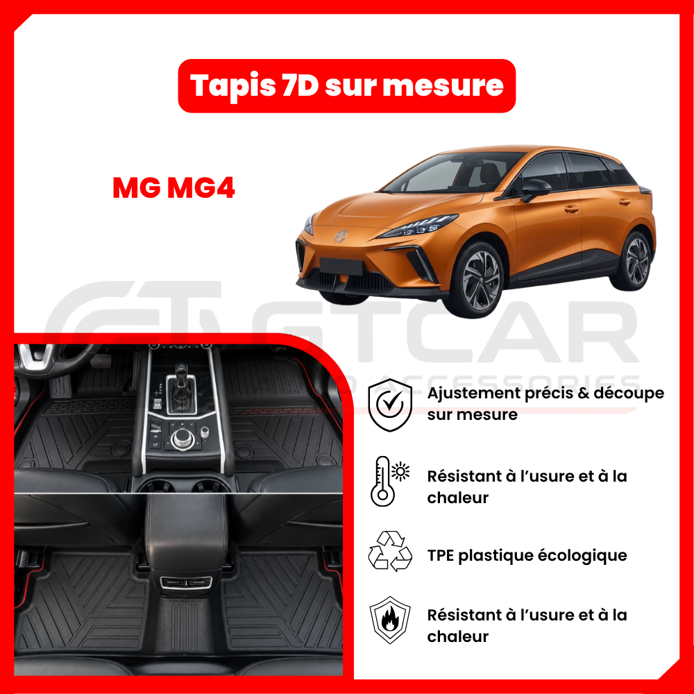 Tapis 7D sur mesure MG MG4