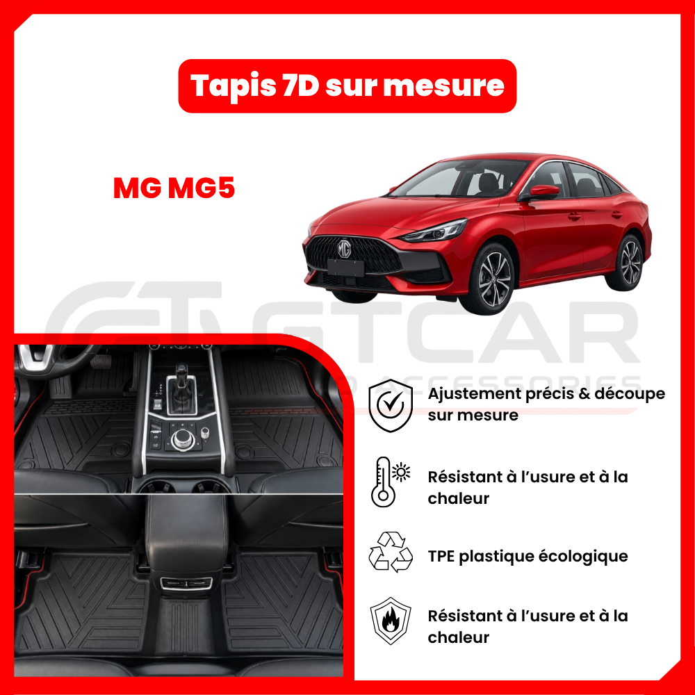 Tapis 7D sur mesure MG MG5