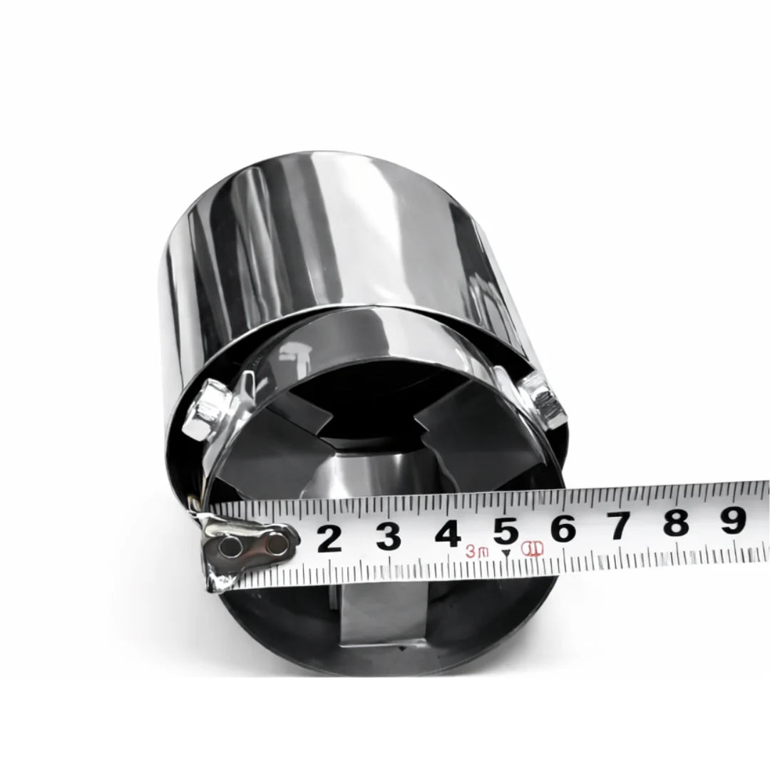 AB-29-CH Embout d'échappement chromer oval