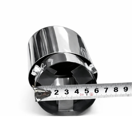 AB-29-CH Embout d'échappement chromer oval