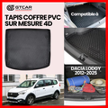 TAPIS SUR MESURE 4D COFFRE PVC DACIA LODGY 2012-2025