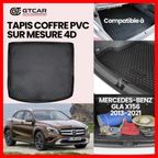 TAPIS SUR MESURE 4D COFFRE PVC MERCEDES-BENZ GLA X156 2013-2021