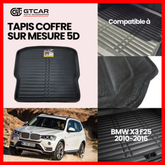 TAPIS SUR MESURE COFFRE 5D BMW X3 F25 2010-2016