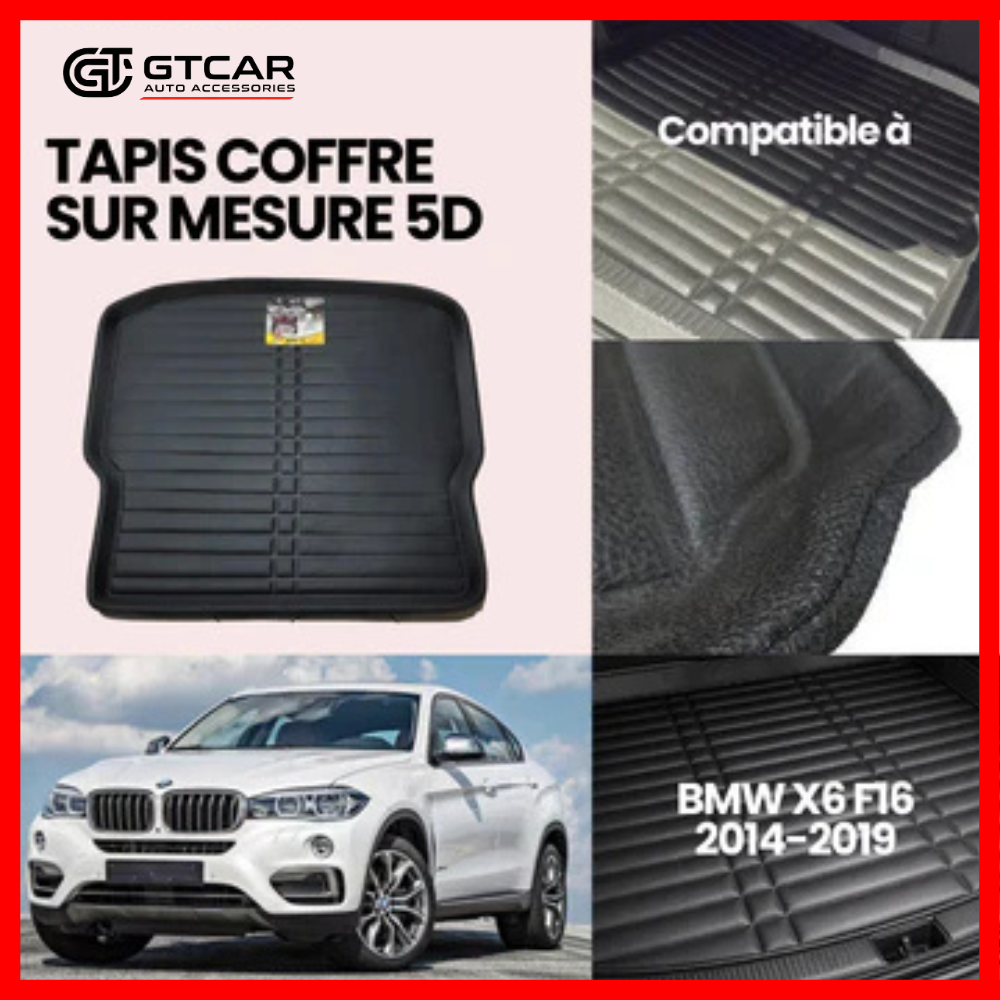 TAPIS SUR MESURE COFFRE 5D BMW X6 F16 2014-2019