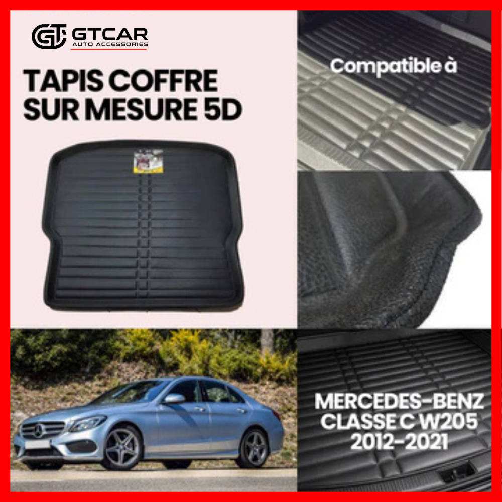 TAPIS SUR MESURE COFFRE 5D MERCEDES-BENZ CLASSE C W205 2012-2021