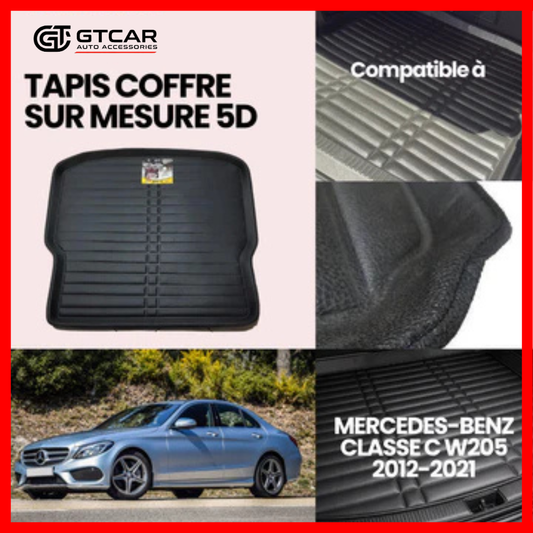 TAPIS SUR MESURE COFFRE 5D MERCEDES-BENZ CLASSE C W205 2012-2021