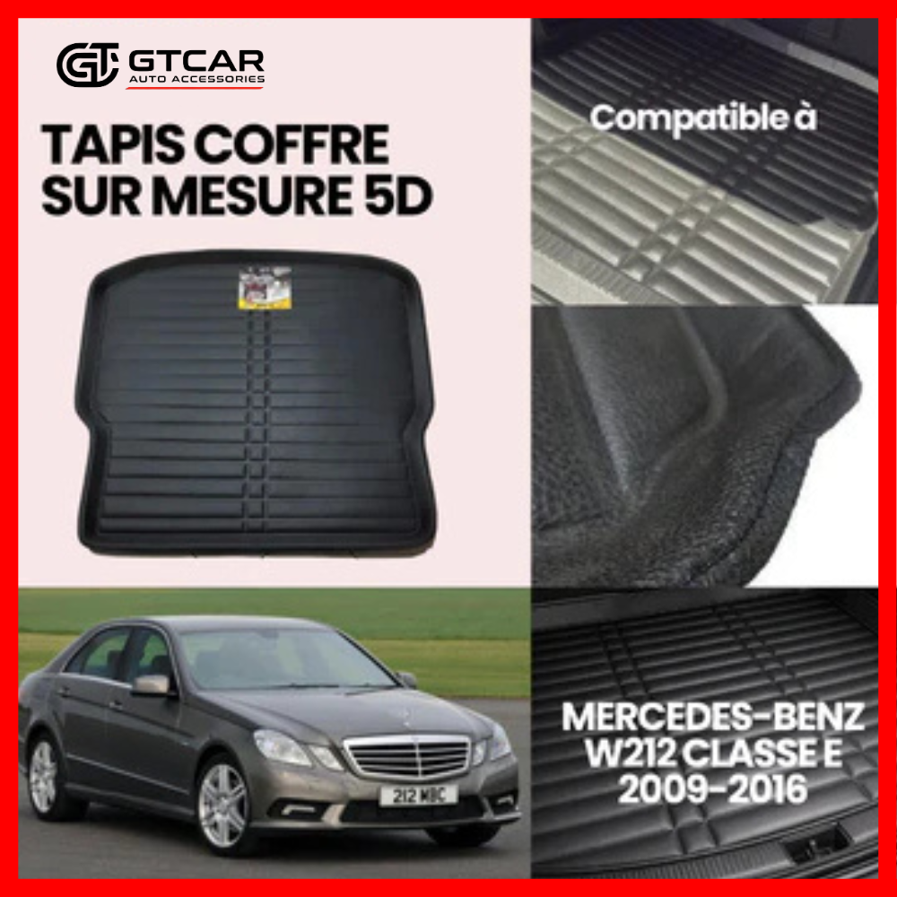 TAPIS SUR MESURE COFFRE 5D MERCEDES-BENZ CLASSE E W212 2009-2016