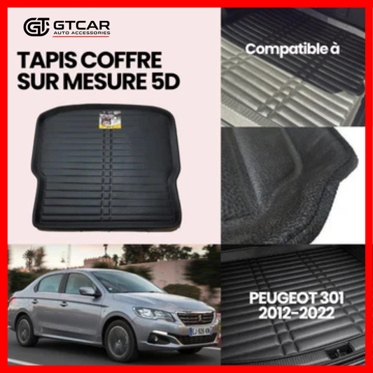 TAPIS SUR MESURE COFFRE 5D PEUGEOT 301 2012-2022