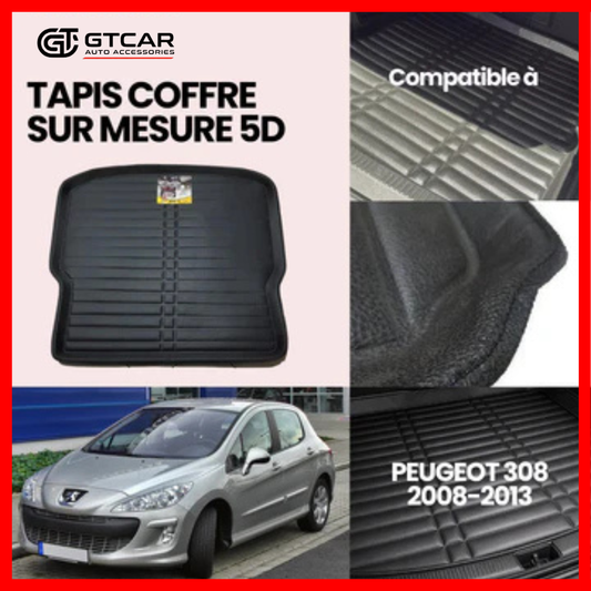 TAPIS SUR MESURE COFFRE 5D PEUGEOT 308 2008-2013