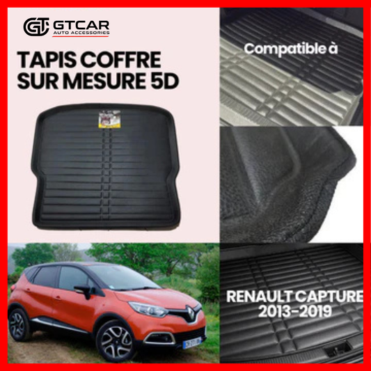 TAPIS SUR MESURE COFFRE 5D RENAULT CAPTURE 2013-2019