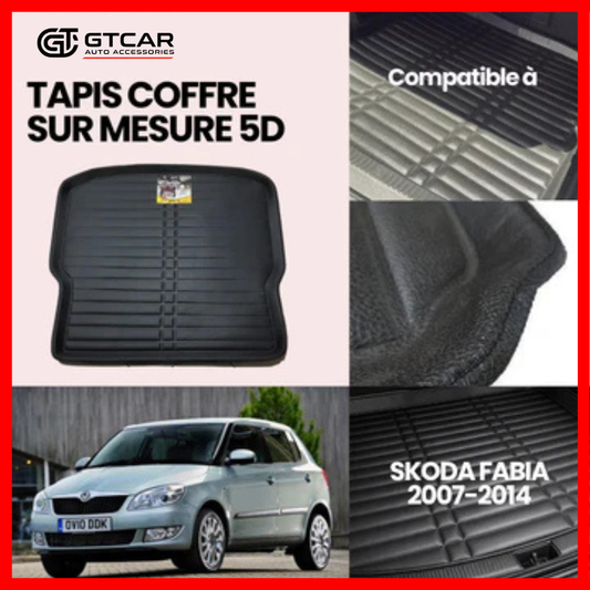 TAPIS SUR MESURE COFFRE 5D SKODA FABIA 2007-2014