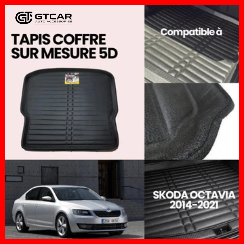 TAPIS SUR MESURE COFFRE 5D SKODA OCTAVIA 2014-2021