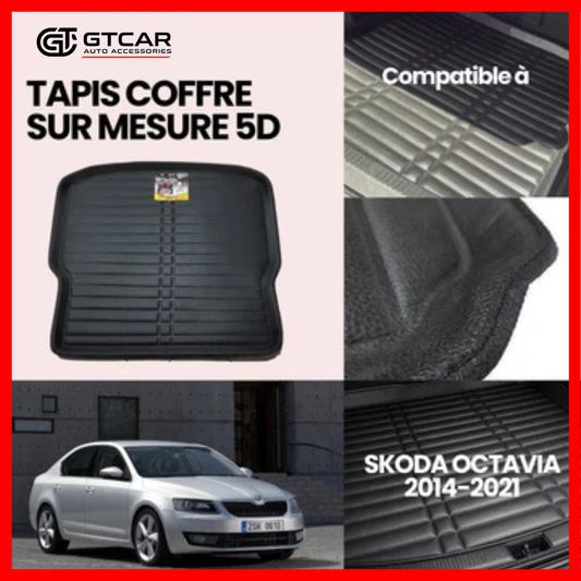 TAPIS SUR MESURE COFFRE 5D SKODA OCTAVIA 2014-2021